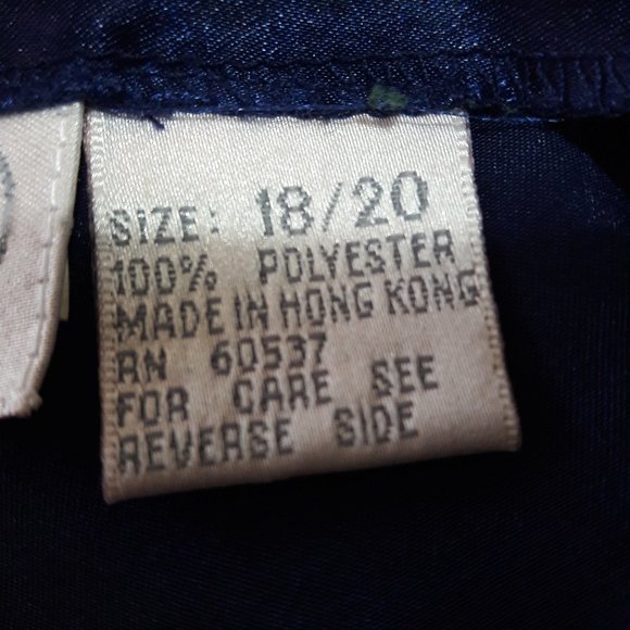 Inner Image Dark Blue Night Gown Size: 18/20 - Picture 6 of 6